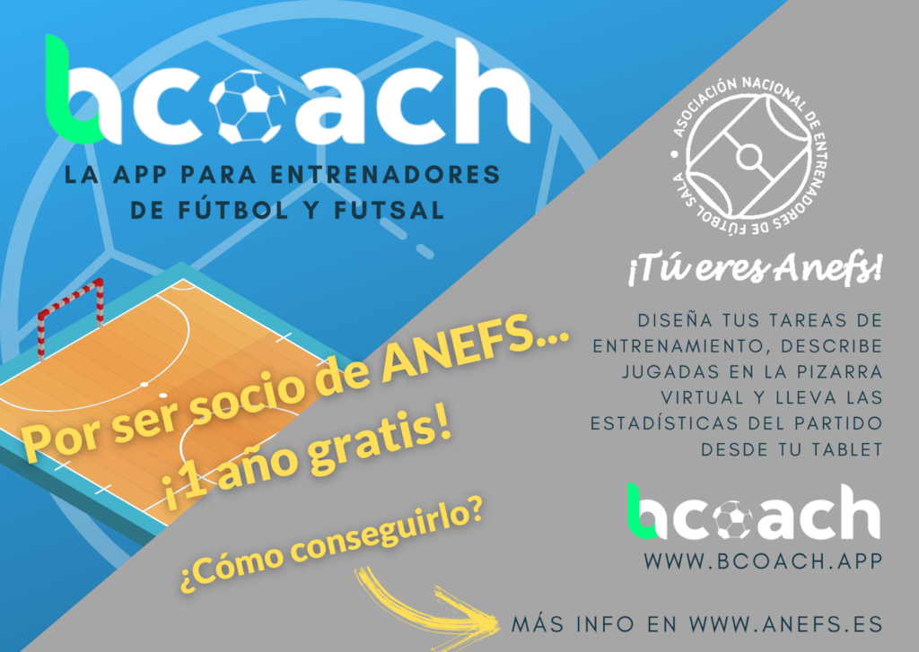 Colaboración Con Bcoach – Entrenadores Fútbol Sala - ANEFS